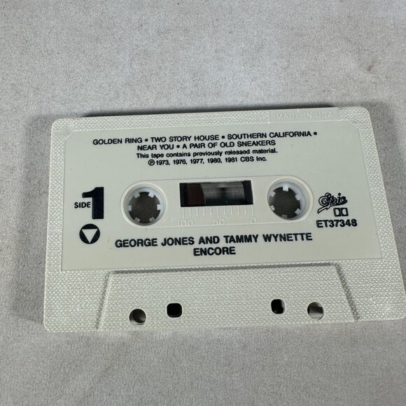 George Jones & Tammy Wynette Encore Cassette Album Epic 1981 Country Music - Picture 3 of 4